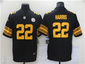 Pittsburgh Steelers #22 Najee Harris Youth Black Color Rush Limited Jersey