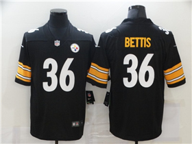 Pittsburgh Steelers #36 Jerome Bettis Black Vapor Limited Jersey