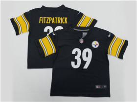 Pittsburgh Steelers #39 Minkah Fitzpatrick Toddler Black Vapor Limited Jersey