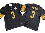 Pittsburgh Steelers #3 Russell Wilson Color Rush Black Vapor F.U.S.E. Limited Jersey
