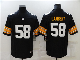 Pittsburgh Steelers #58 Jack Lambert Alternate Black Vapor Limited Jersey