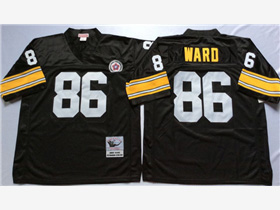 Pittsburgh Steelers #86 Hines Ward Throwback Black Jersey