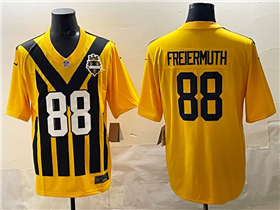 Pittsburgh Steelers #88 Pat Freiermuth 1933 Throwback Gold Limited Jersey