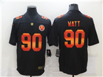 Pittsburgh Steelers #90 T.J. Watt Black Colorful Fashion Limited Jersey