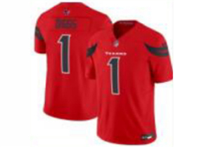 Houston Texans #1 Stefon Diggs 2024 Red Vapor Limited Jersey
