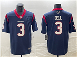 Houston Texans #3 Tank Dell Navy Vapor Limited Jersey