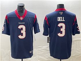 Houston Texans #3 Tank Dell Navy Vapor Limited Jersey