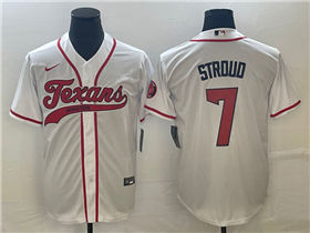 Houston Texans #7 C.J. Stroud White Baseball Cool Base Jersey