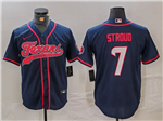 Houston Texans #7 C.J. Stroud Navy Baseball Limited Jersey