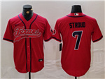 Houston Texans #7 C.J. Stroud Red Baseball Limited Jersey