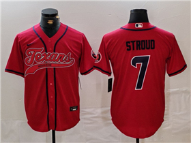 Houston Texans #7 C.J. Stroud Red Baseball Limited Jersey