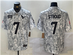 Houston Texans #7 C.J. Stroud Arctic Camo 2024 Salute To Service Limited Jersey