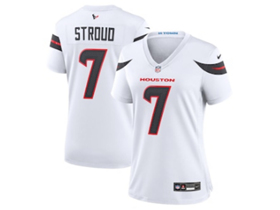 Houston Texans #7 C.J. Stroud Women's 2024 White Vapor Limited Jersey