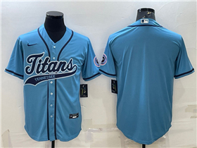 Tennessee Titans Light Blue Baseball Cool Base Team Jersey