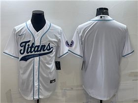 Tennessee Titans White Baseball Cool Base Team Jersey