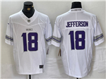 Minnesota Vikings #18 Justin Jefferson Alternate White Vapor F.U.S.E. Limited Jersey