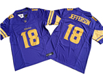 Minnesota Vikings #18 Justin Jefferson Purple Color Rush Vapor F.U.S.E. Limited Jersey