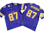 Minnesota Vikings #87 T.J. Hockenson Purple Color Rush Vapor F.U.S.E. Limited Jersey