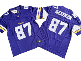 Minnesota Vikings #87 T.J. Hockenson Purple Vapor F.U.S.E. Limited Jersey
