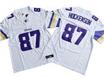 Minnesota Vikings #87 T.J. Hockenson White Vapor F.U.S.E. Limited Jersey