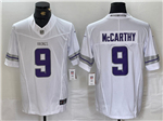 Minnesota Vikings #9 J.J. McCarthy Alternate White Vapor F.U.S.E. Limited Jersey