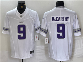 Minnesota Vikings #9 J.J. McCarthy Alternate White Vapor F.U.S.E. Limited Jersey