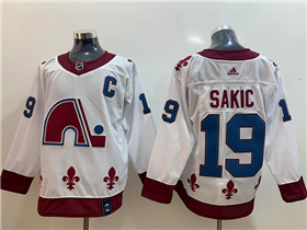 Colorado Avalanche #19 Joe Sakic White 2020/21 Reverse Retro Jersey