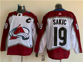 Colorado Avalanche #19 Joe Sakic White Jersey