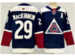 Colorado Avalanche #29 Nathan MacKinnon 2024 Navy Alternate Jersey