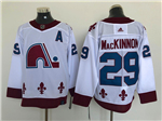 Colorado Avalanche #29 Nathan MacKinnon White 2020/21 Reverse Retro Jersey