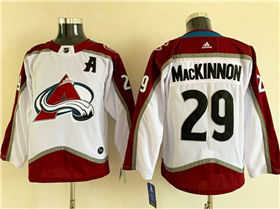 Colorado Avalanche #29 Nathan MacKinnon Youth White Jersey