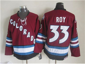 Colorado Avalanche #33 Patrick Roy 2002 CCM Vintage Burgundy Jersey