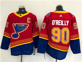 St. Louis Blues #90 Ryan O'Reilly Red 2020/21 Reverse Retro Jersey