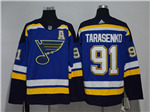 St. Louis Blues #91 Vladimir Tarasenko Home Blue Jersey