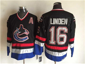 Vancouver Canucks #16 Trevor Linden 2005 CCM Vintage Black Jersey