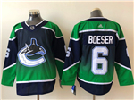 Vancouver Canucks #6 Brock Boeser Green 2020/21 Reverse Retro Jersey