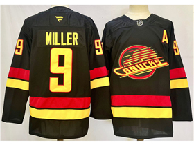 Vancouver Canucks #9 J.T. Miller 2024 Black Jersey