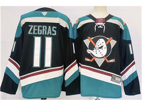 Anaheim Ducks #11 Trevor Zegras 2024 Alternate Black Jersey