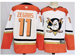 Anaheim Ducks #11 Trevor Zegras 2024 White Jersey