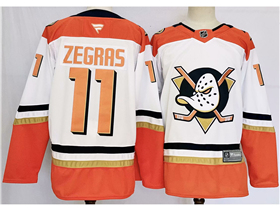 Anaheim Ducks #11 Trevor Zegras 2024 White Jersey