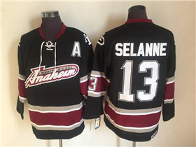 Anaheim Mighty Ducks #13 Teemu Selänne 2005 CCM Vintage Black Jersey