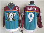 Anaheim Mighty Ducks #9 Paul Kariya 1998 CCM Vintage Teal Jersey