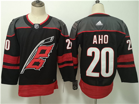 Carolina Hurricanes #20 Sebastian Aho Black Jersey