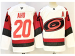 Carolina Hurricanes #20 Sebastian Aho 2025-26 Third White Jersey
