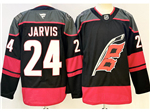 Carolina Hurricanes #24 Seth Jarvis Black Jersey
