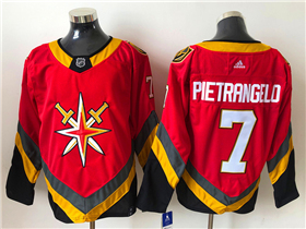 Vegas Golden Knights #7 Alex Pietrangelo Red 2020/21 Reverse Retro Jersey