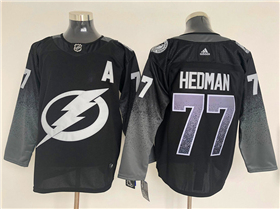 Tampa Bay Lightning #77 Victor Hedman Alternate Black Jersey