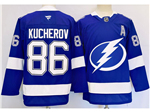 Tampa Bay Lightning #86 Nikita Kucherov 2024 Blue Jersey