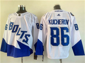 Tampa Bay Lightning #86 Nikita Kucherov White 2022 Stadium Series Jersey