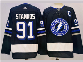 Tampa Bay Lightning #91 Steven Stamkos 2023-24 Alternate Black Jersey